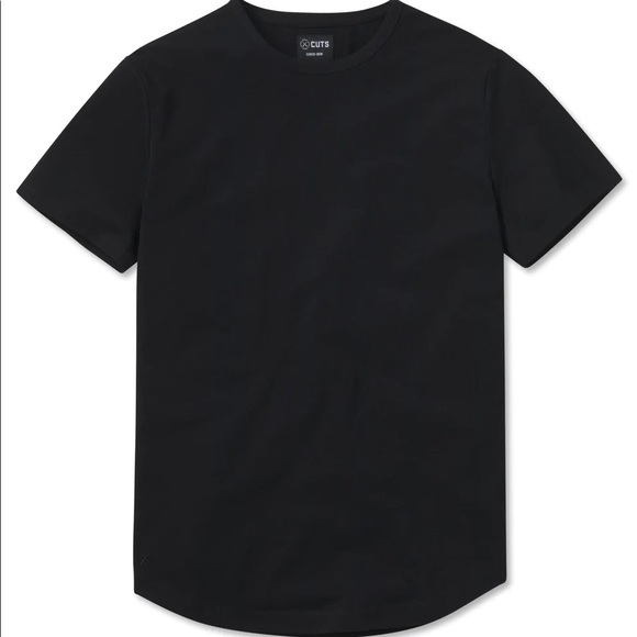 New Cuts Men’s Universal Crew Curve-Hem T-Shirt - Picture 1 of 8